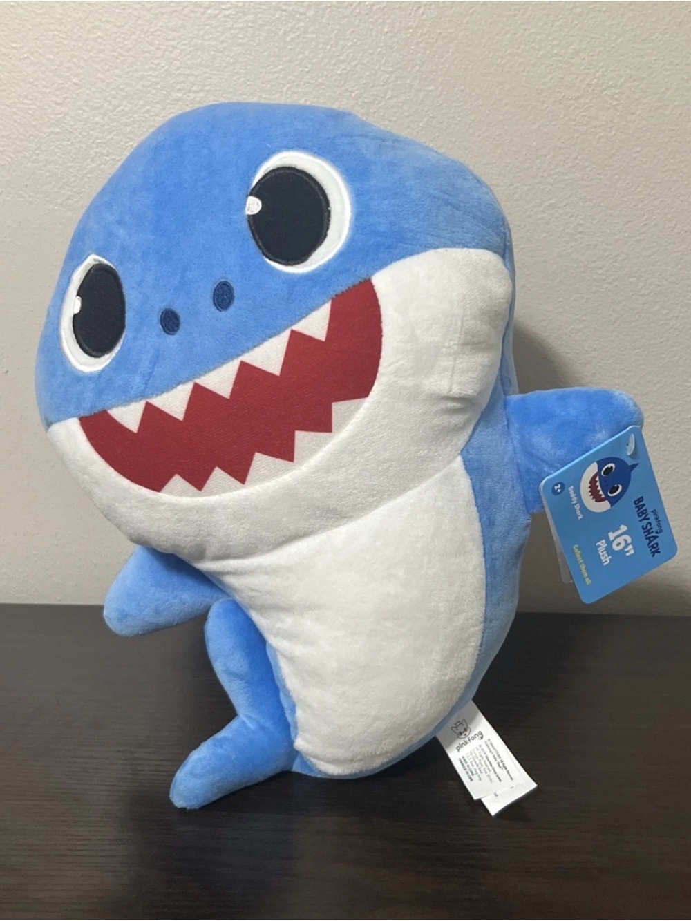 Baby Shark Blue Daddy Shark Sound 16" Pinkfong Plush